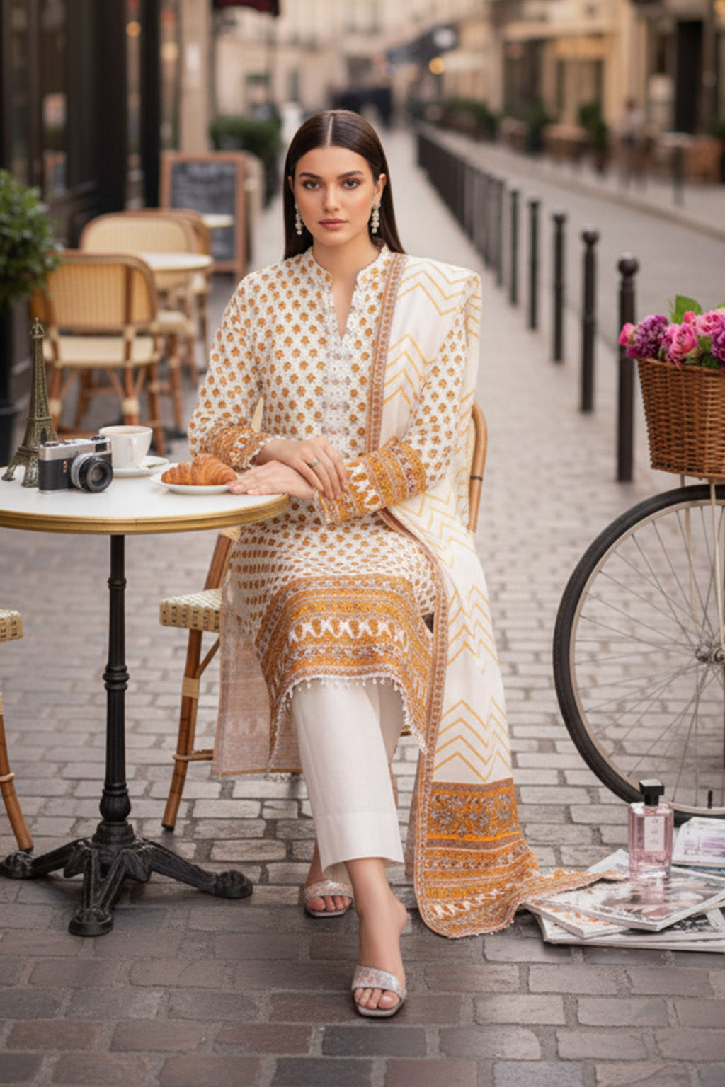 Printed - 3 Pc Khaddar Suit