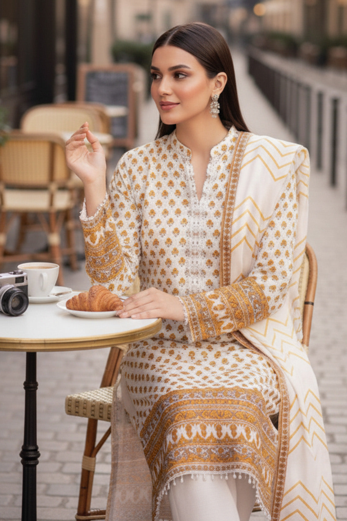 Printed - 3 Pc Khaddar Suit