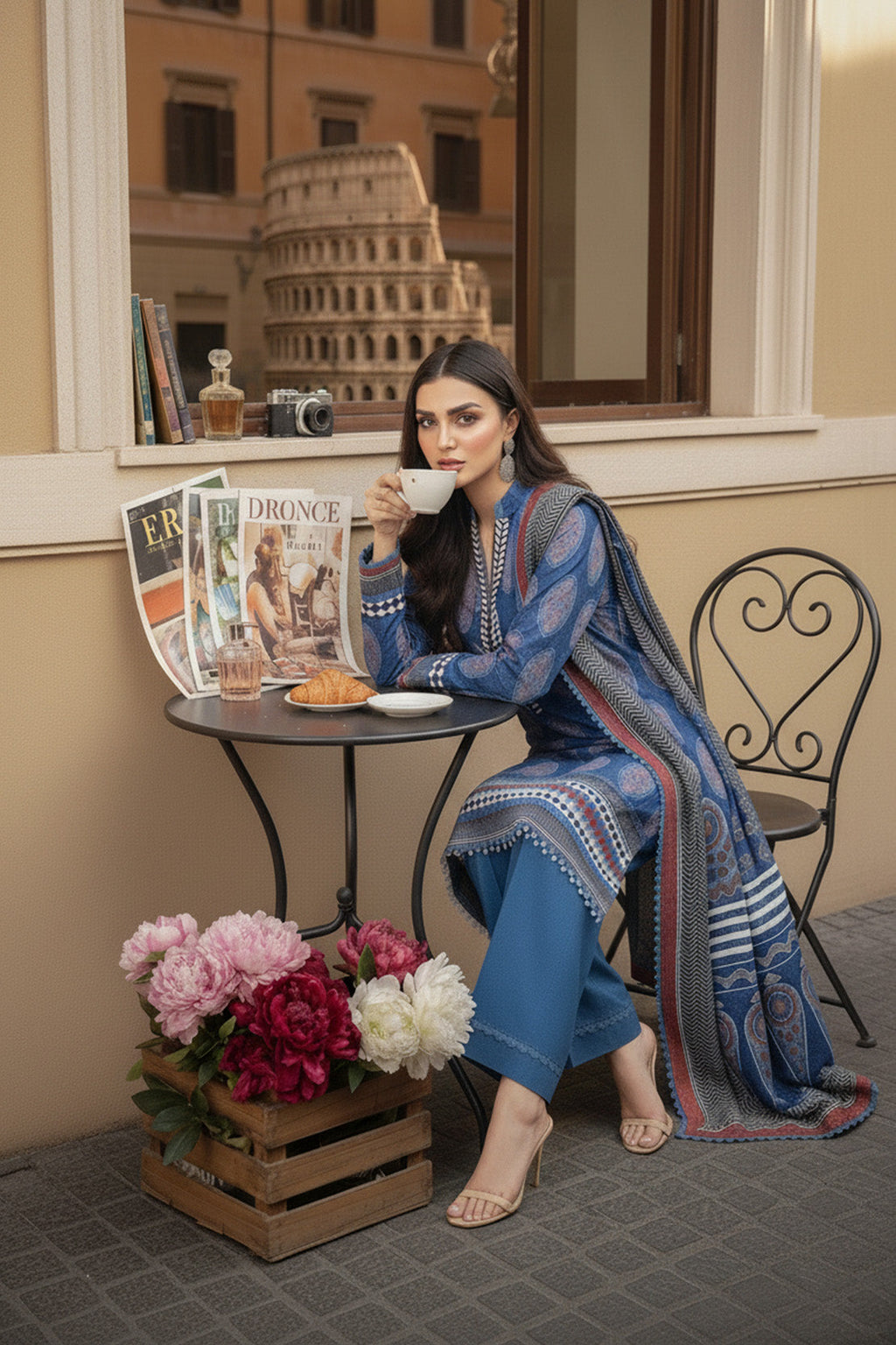 Printed - 3 Pc Khaddar Suit