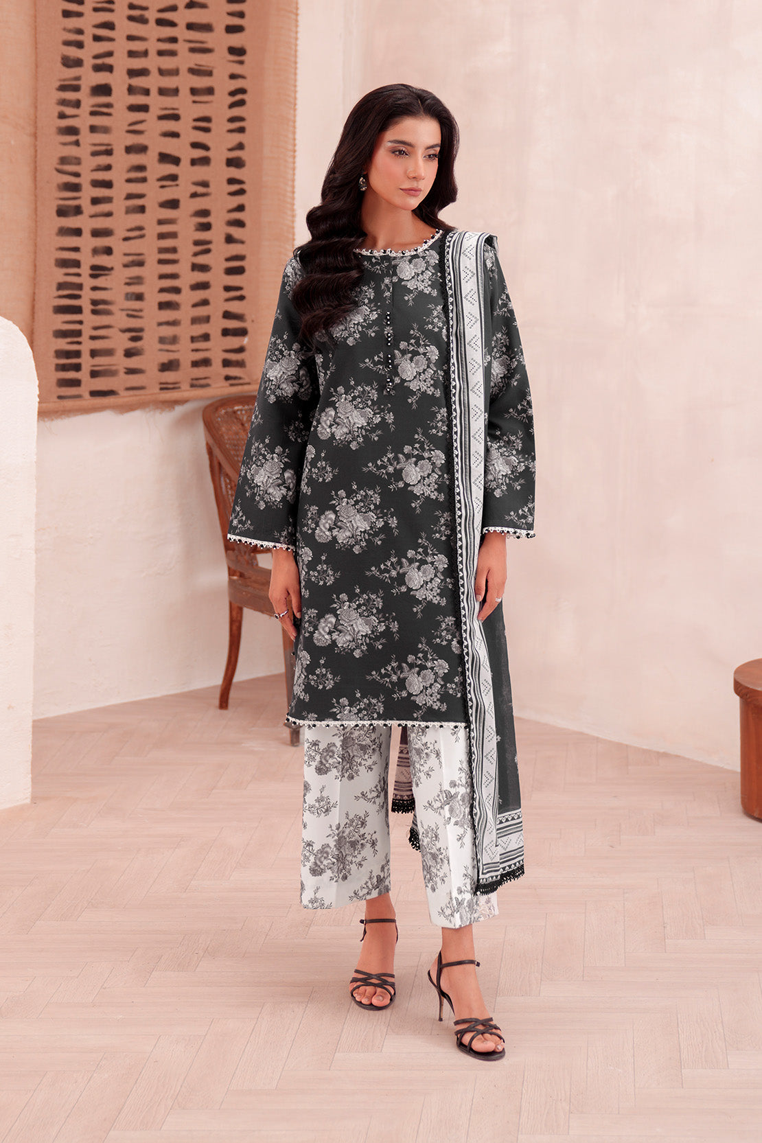 Printed - 3 Pc Lawn Suit (Lawn Dupatta)