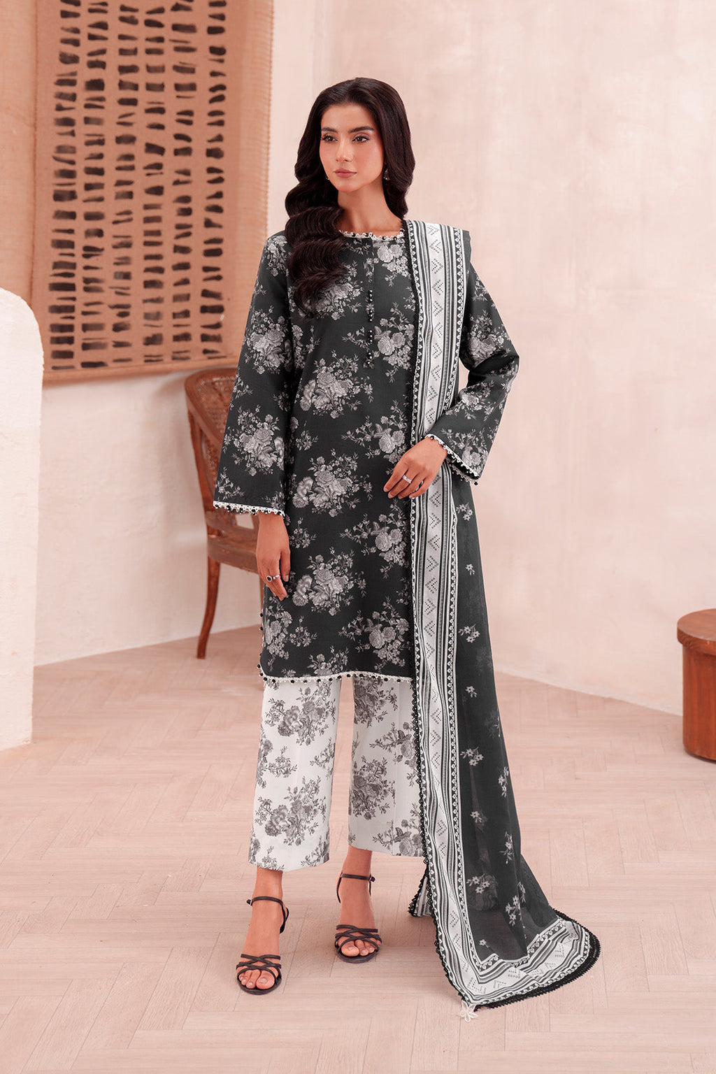Printed - 3 Pc Lawn Suit (Lawn Dupatta)