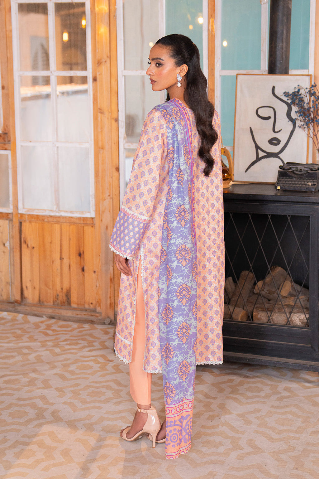 Embroidered - 2 Pc Lawn Suit (Lawn Dupatta)