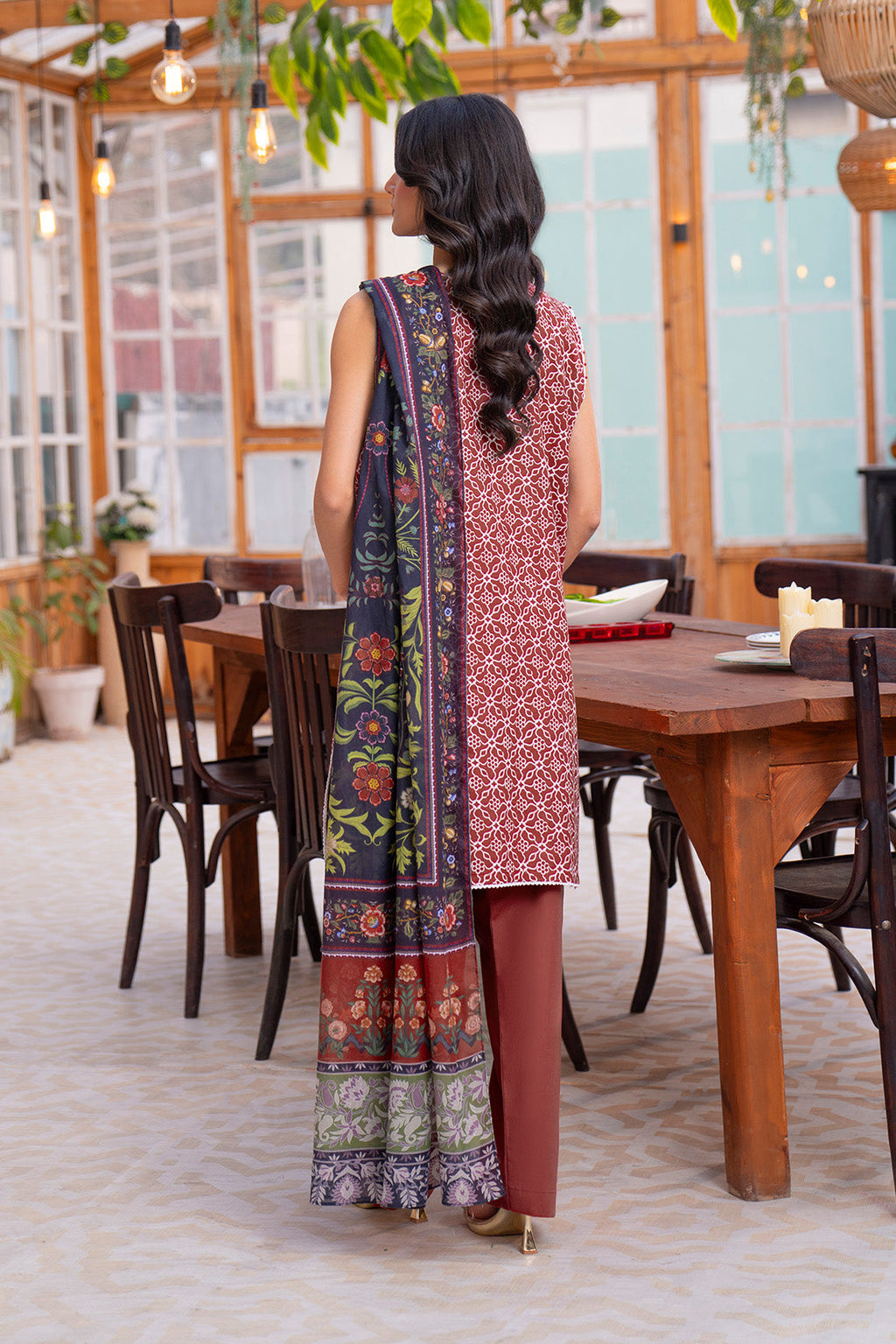 Embroidered - 2 Pc Lawn Suit (Lawn Dupatta)