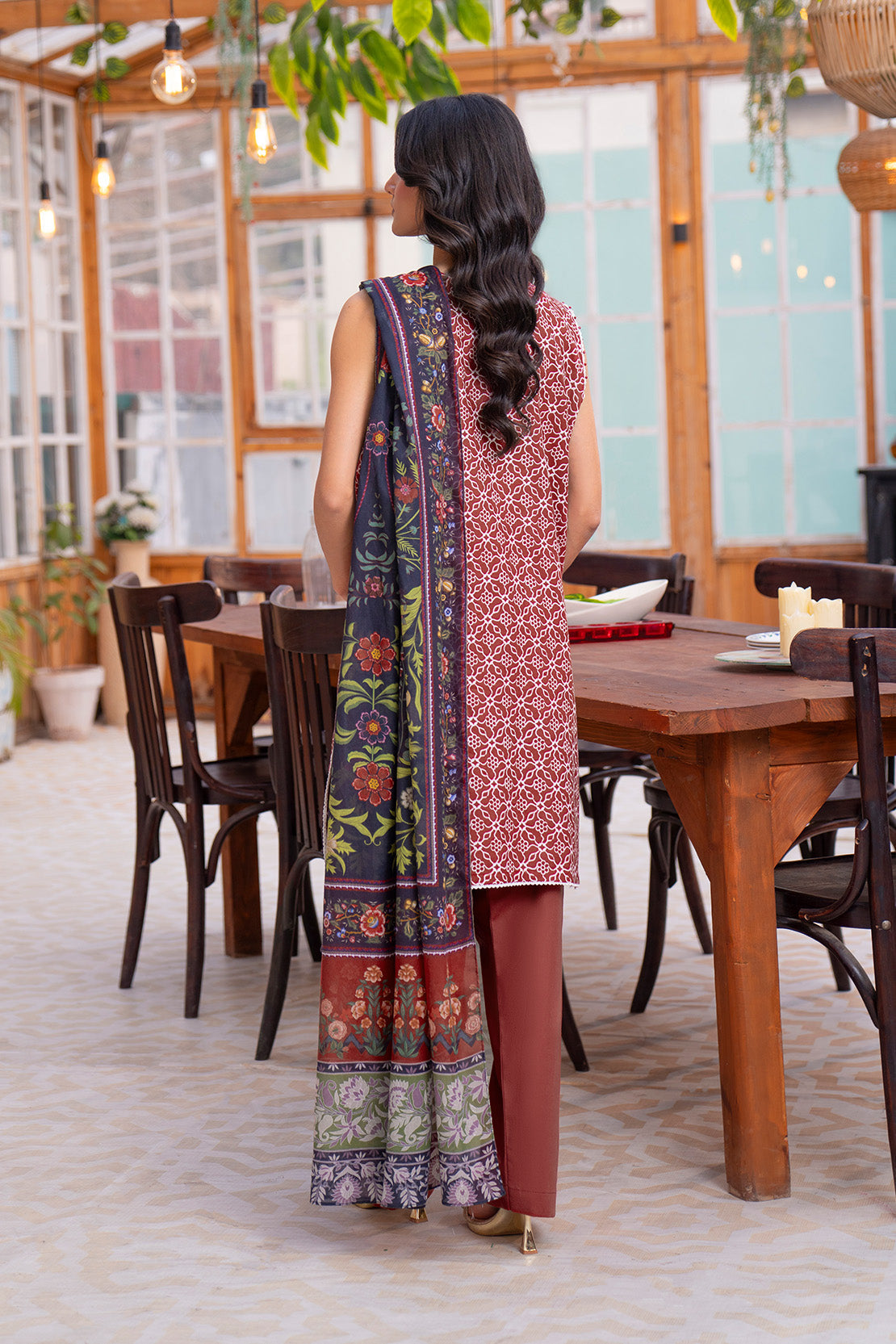 Embroidered - 2 Pc Lawn Suit (Lawn Dupatta)