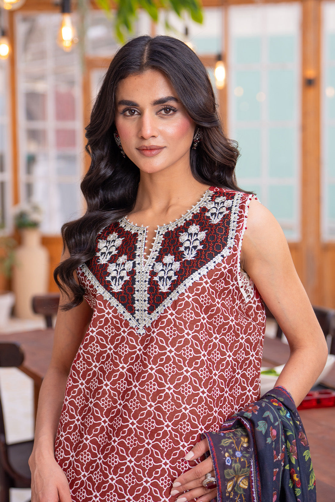 Embroidered - 2 Pc Lawn Suit (Lawn Dupatta)