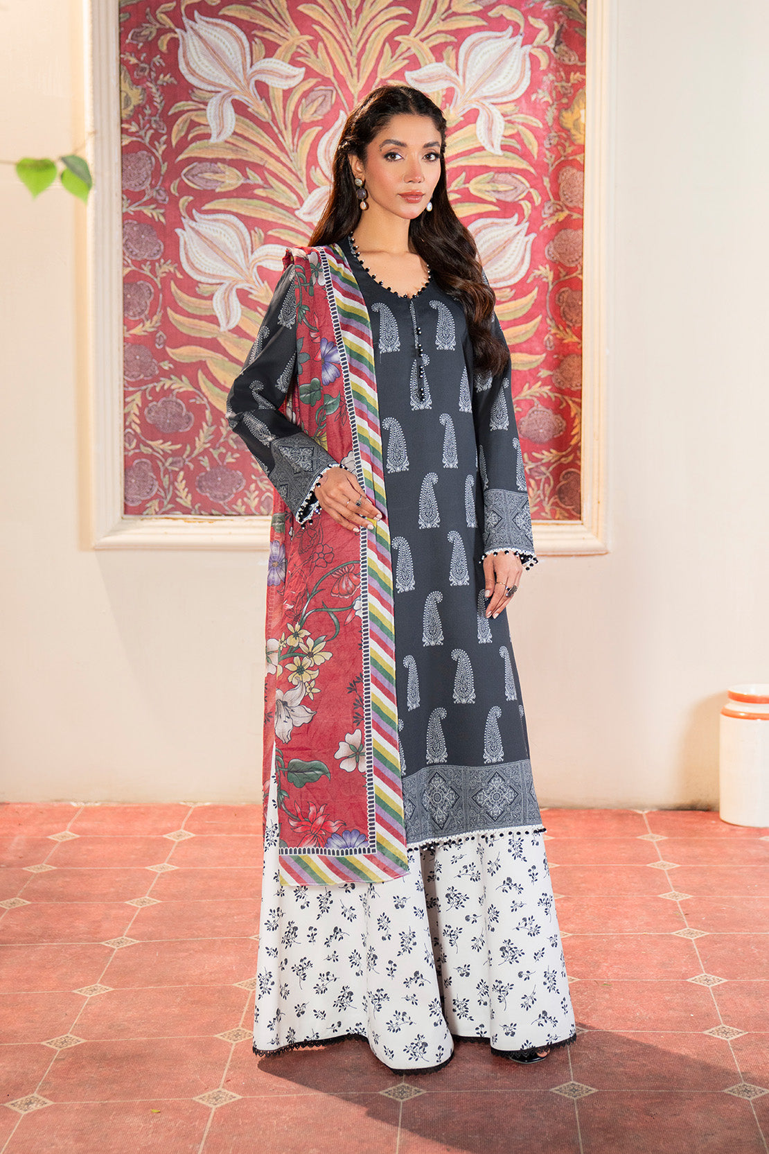 Printed - 3 Pc Lawn Suit (Lawn Dupatta)