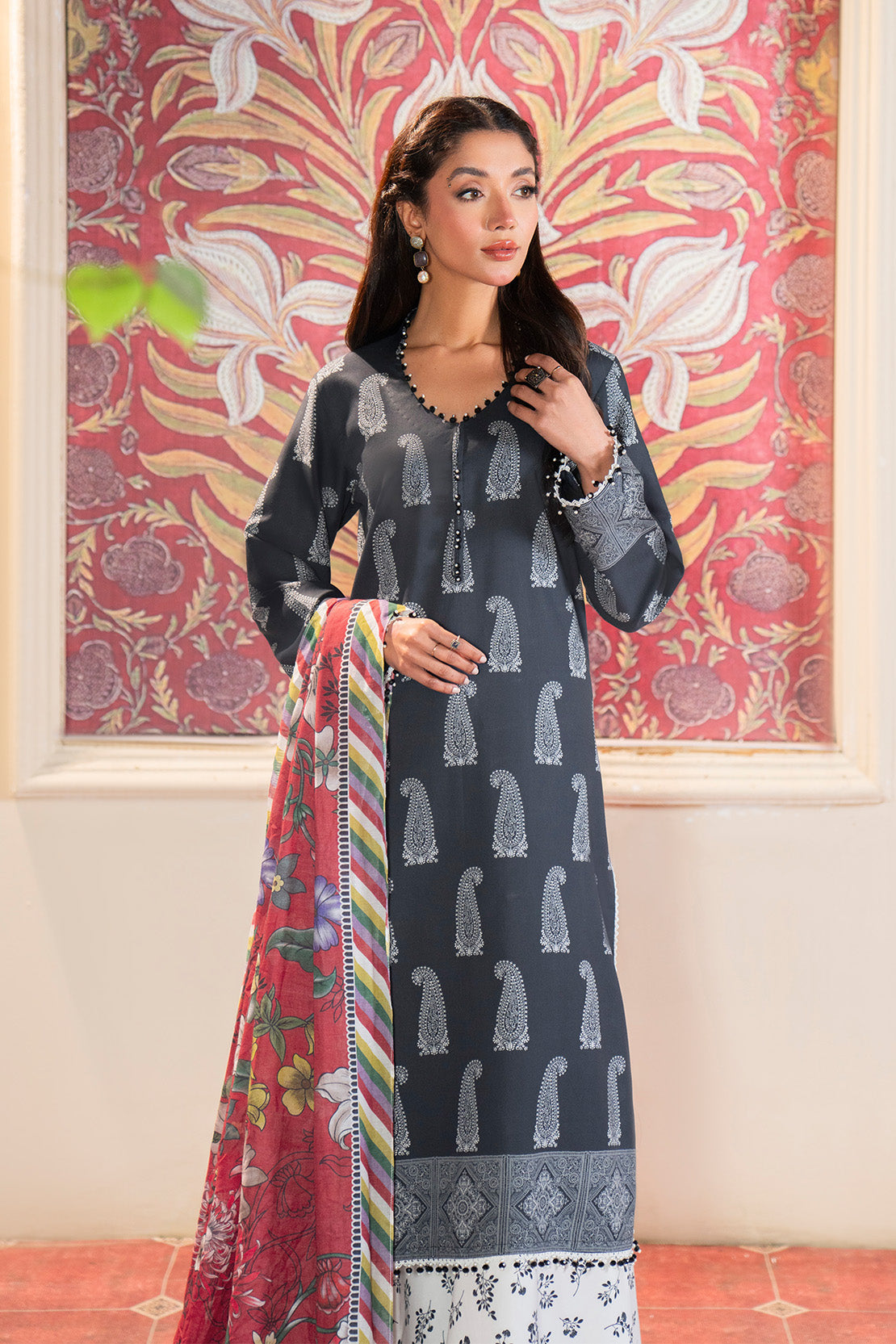 Printed - 3 Pc Lawn Suit (Lawn Dupatta)