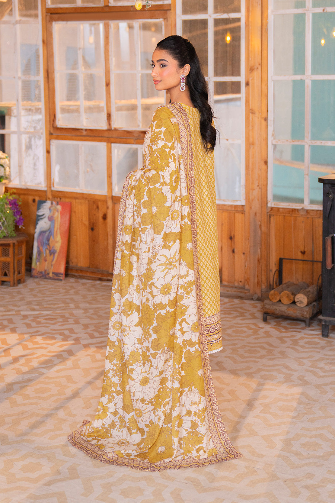 Embroidered - 3 Pc Lawn Suit (Lawn Dupatta)