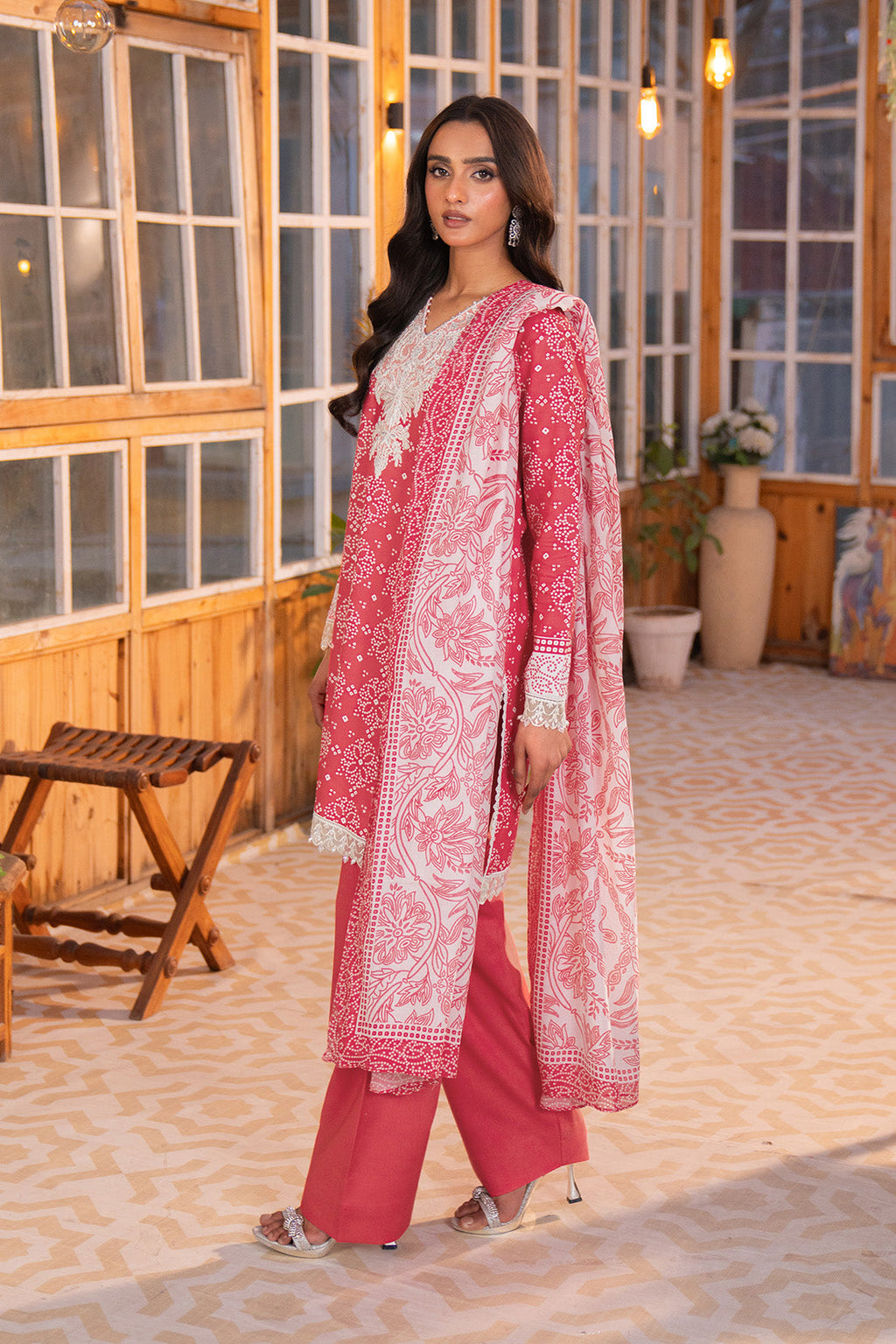 Embroidered - 3 Pc Lawn Suit (Lawn Dupatta)