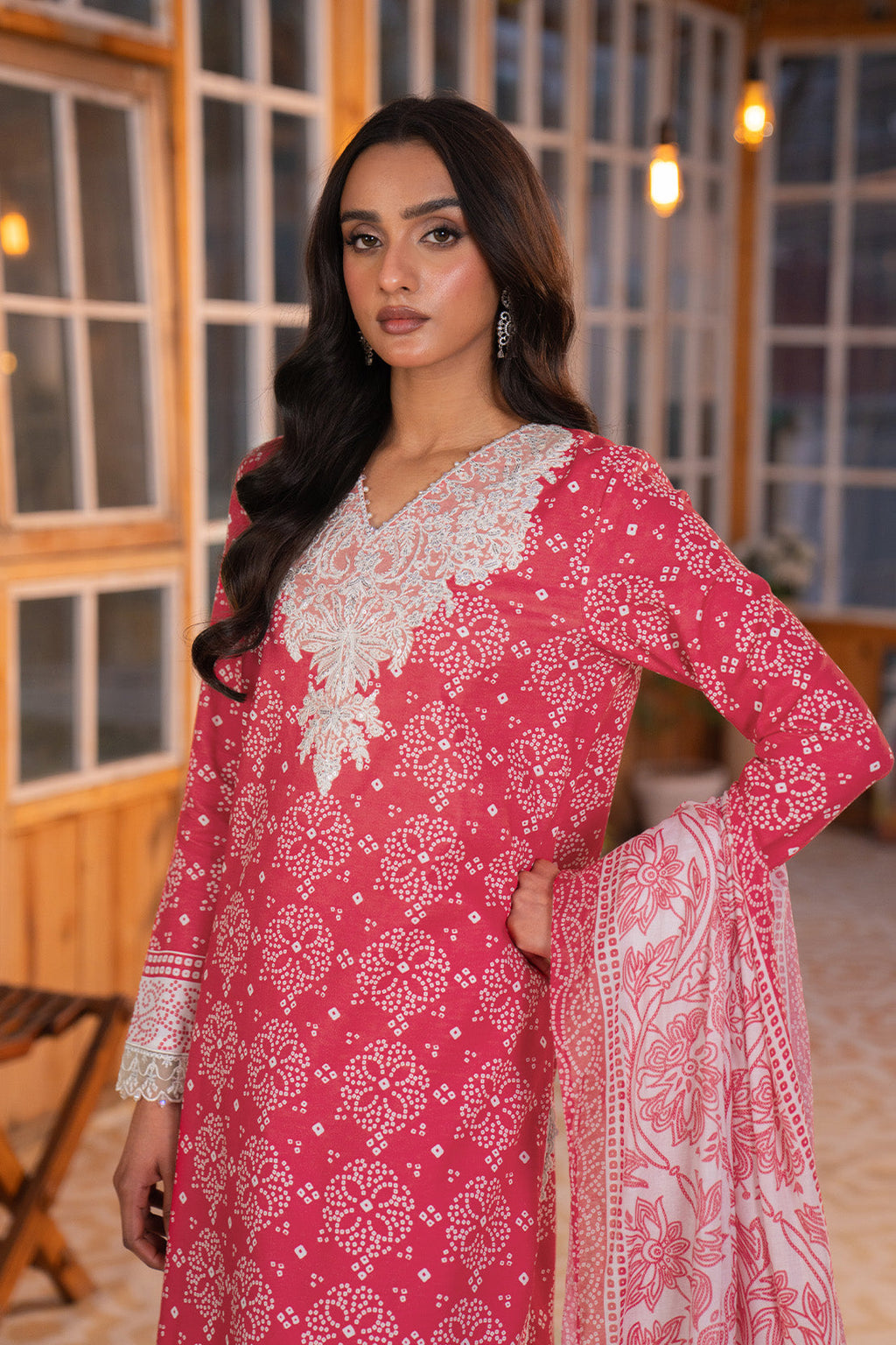 Embroidered - 3 Pc Lawn Suit (Lawn Dupatta)