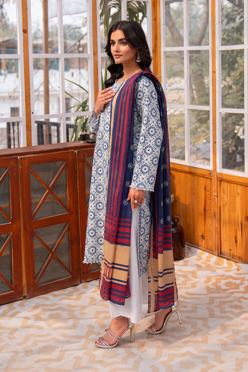 Printed - 3 Pc Lawn Suit (Lawn Dupatta)