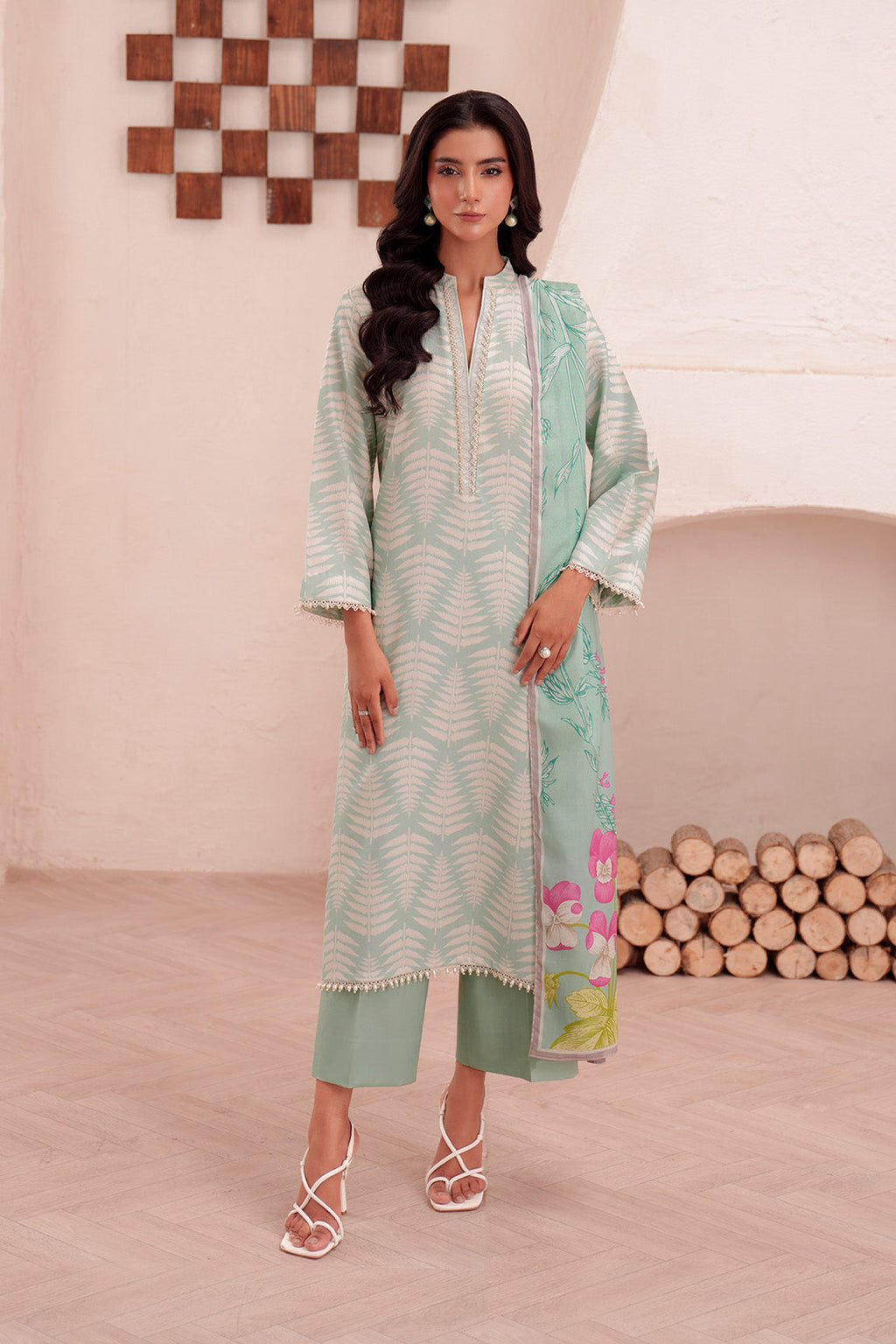 Printed - 3 Pc Lawn Suit (Lawn Dupatta)