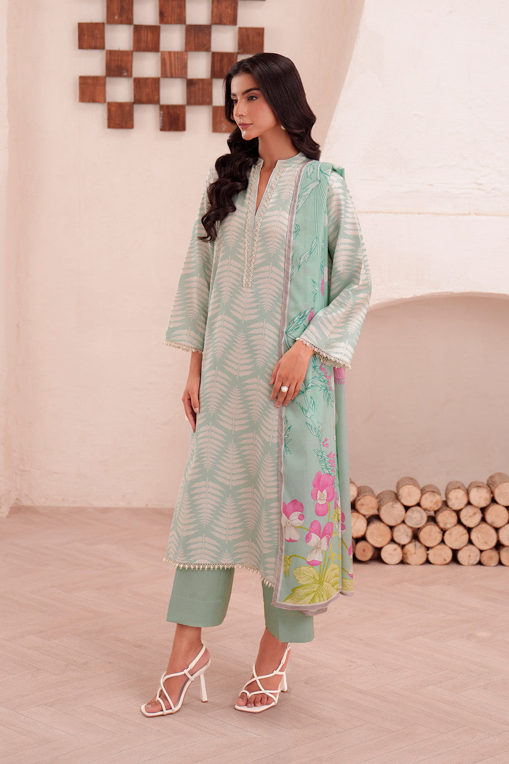 Printed - 3 Pc Lawn Suit (Lawn Dupatta)