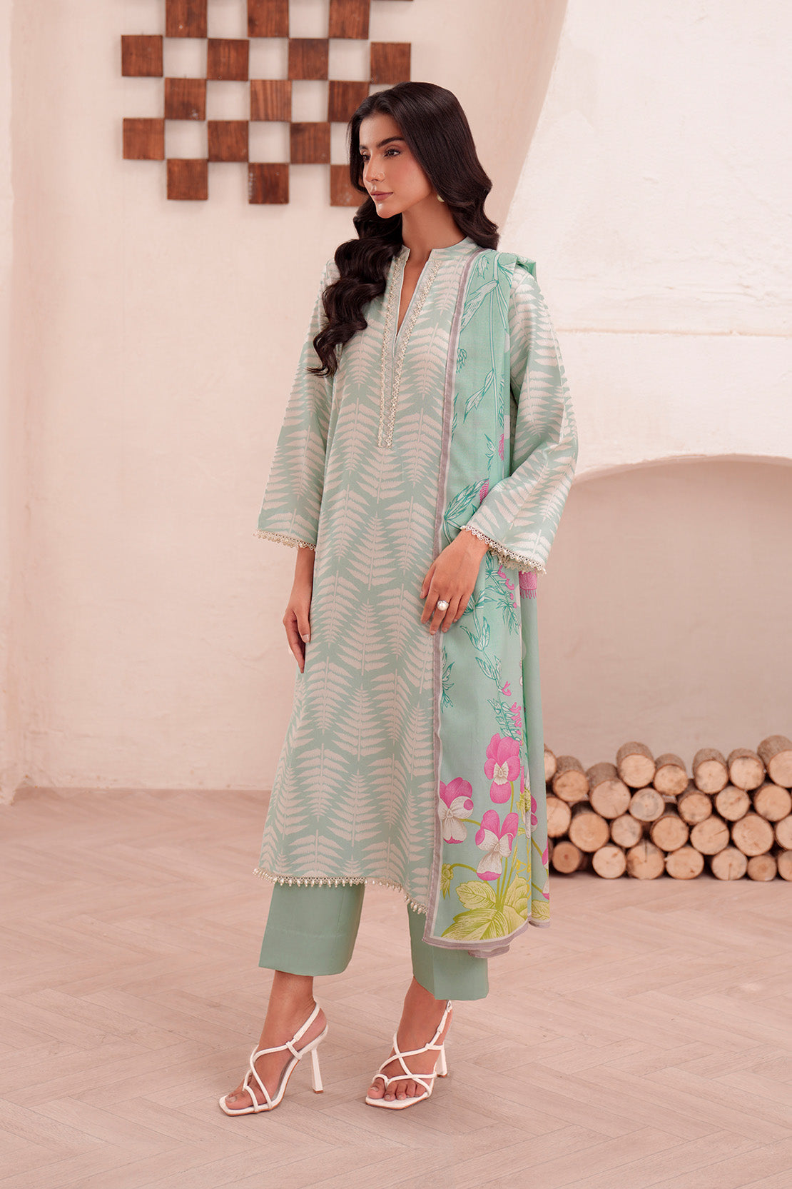 Printed - 3 Pc Lawn Suit (Lawn Dupatta)