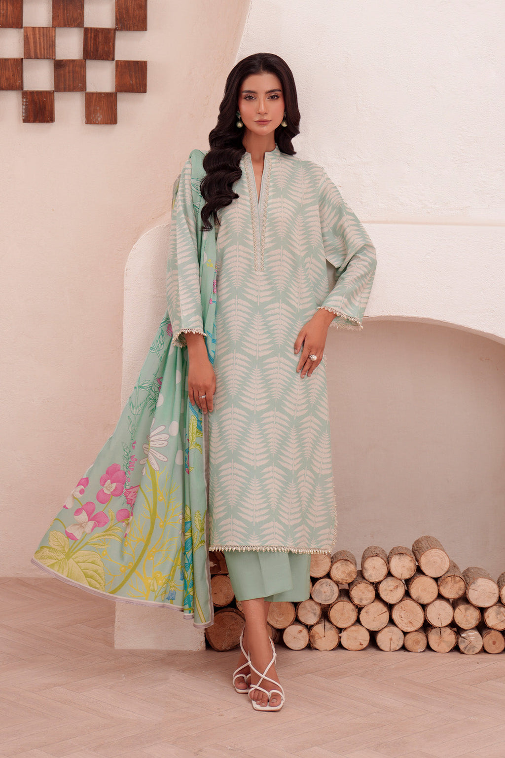 Printed - 3 Pc Lawn Suit (Lawn Dupatta)