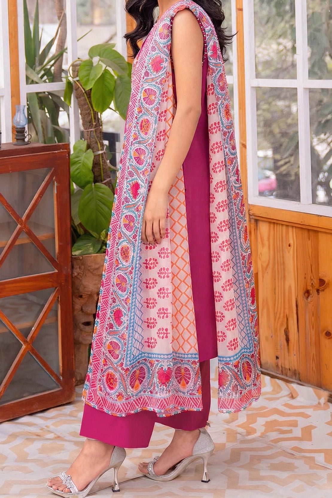 Printed - 1 Pc Chiffon Dupatta