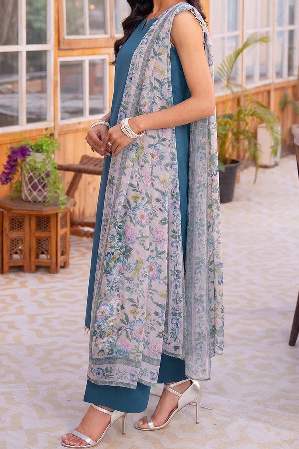 Printed - 1 Pc Chiffon Dupatta