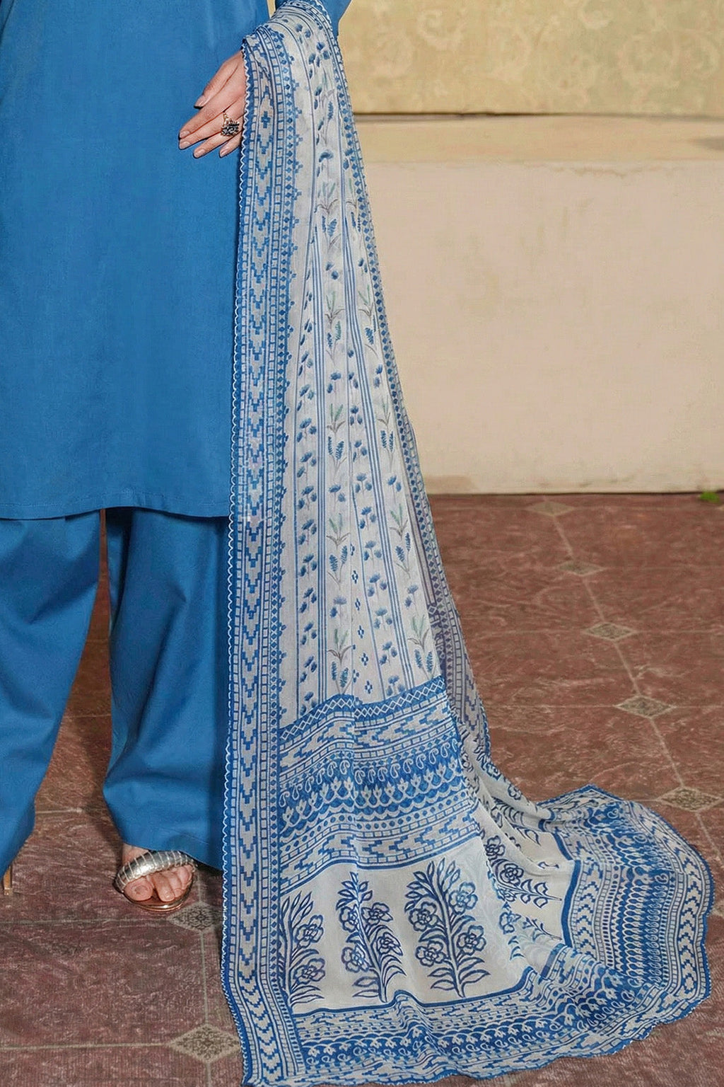 Printed - 1 Pc Chiffon Dupatta