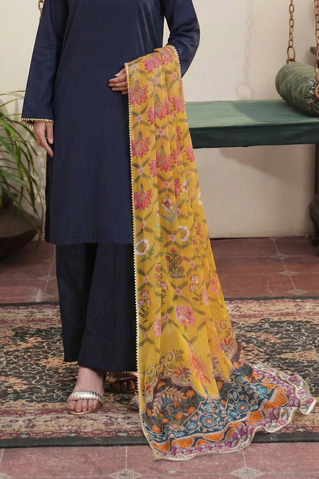 Printed - 1 Pc Chiffon Dupatta