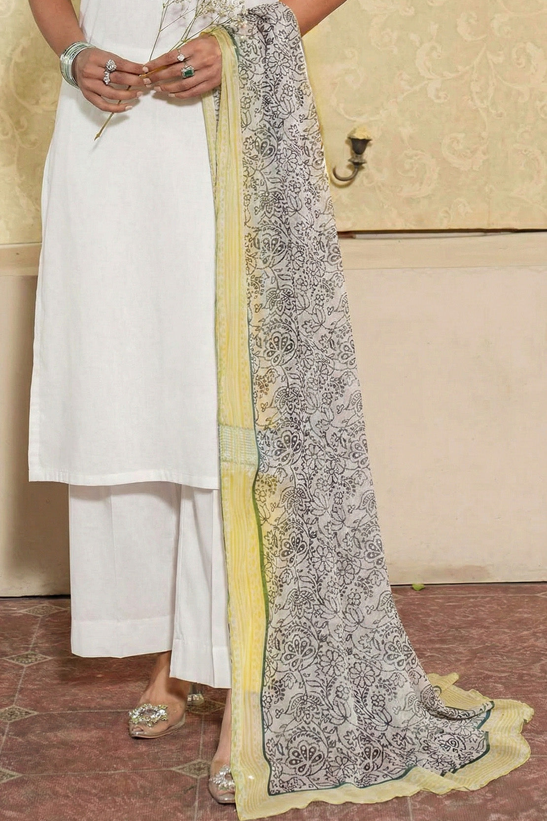 Printed - 1 Pc Chiffon Dupatta