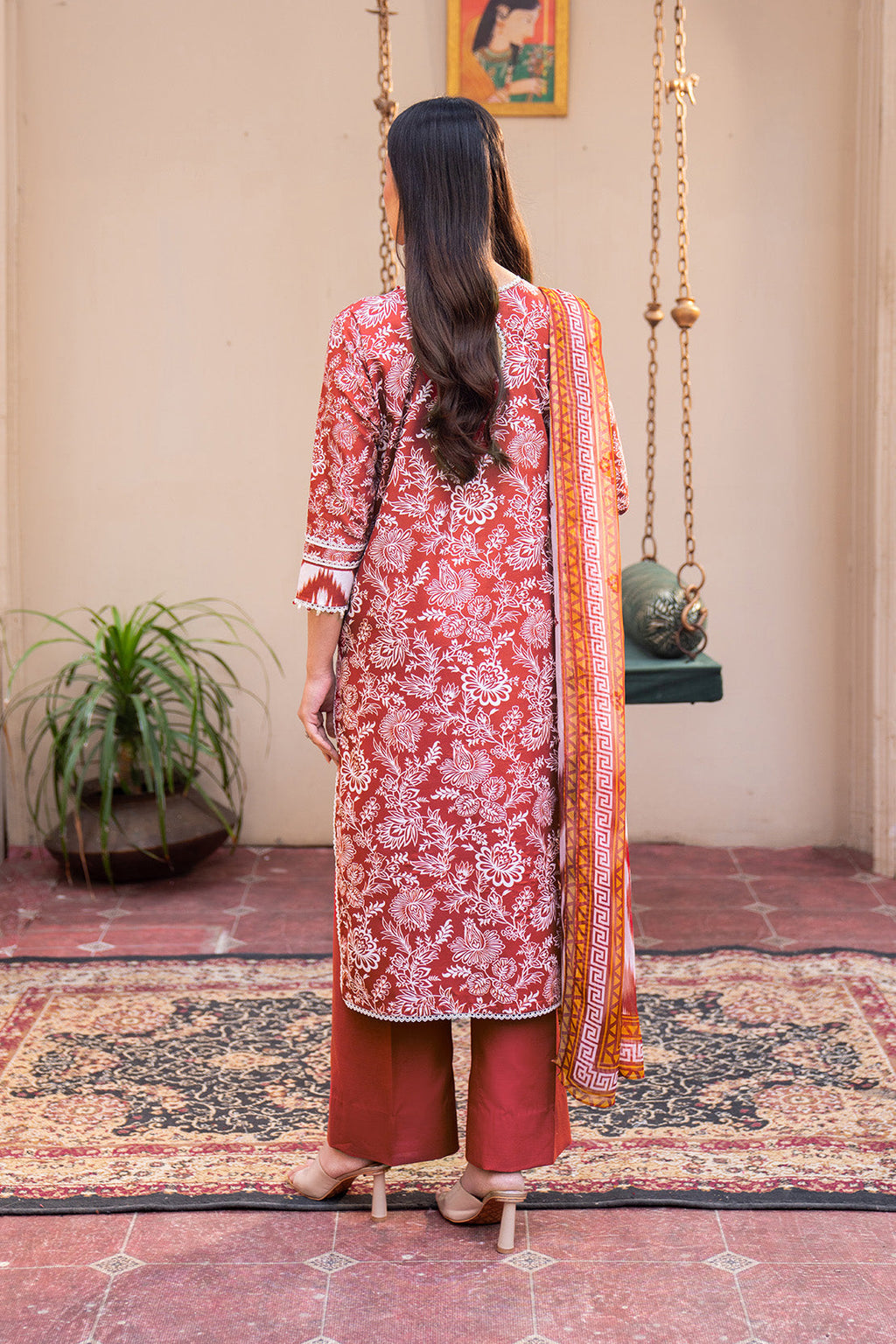 Printed - 3 Pc Lawn Suit(Chiffon Dupatta)