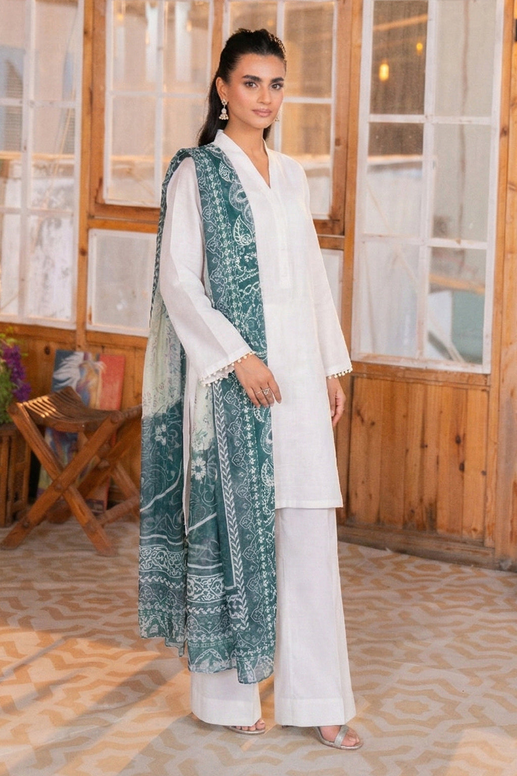 Printed - 1 Pc Chiffon Dupatta