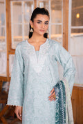 Embroidered - 3 Pc Lawn Suit (Chiffon Dupatta)