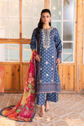 Embroidered - 3 Pc Lawn Suit (Chiffon Dupatta)