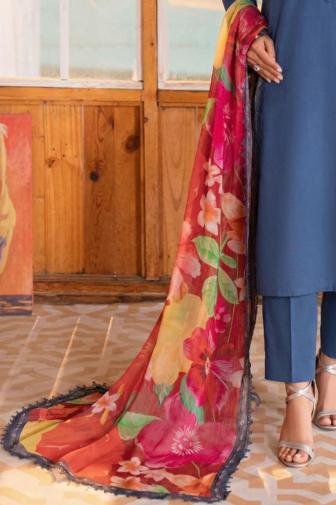 Printed - 1 Pc Chiffon Dupatta