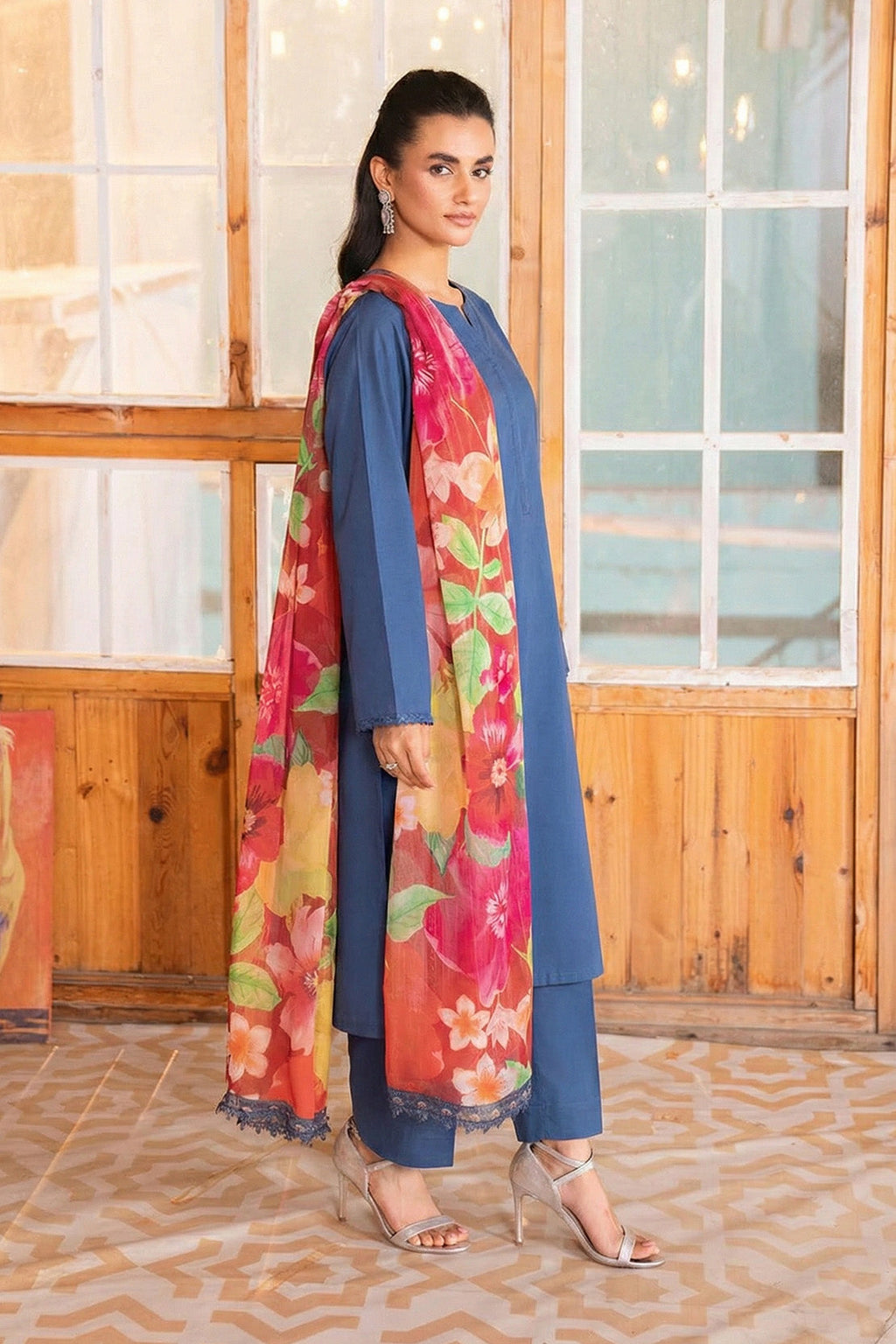 Printed - 1 Pc Chiffon Dupatta