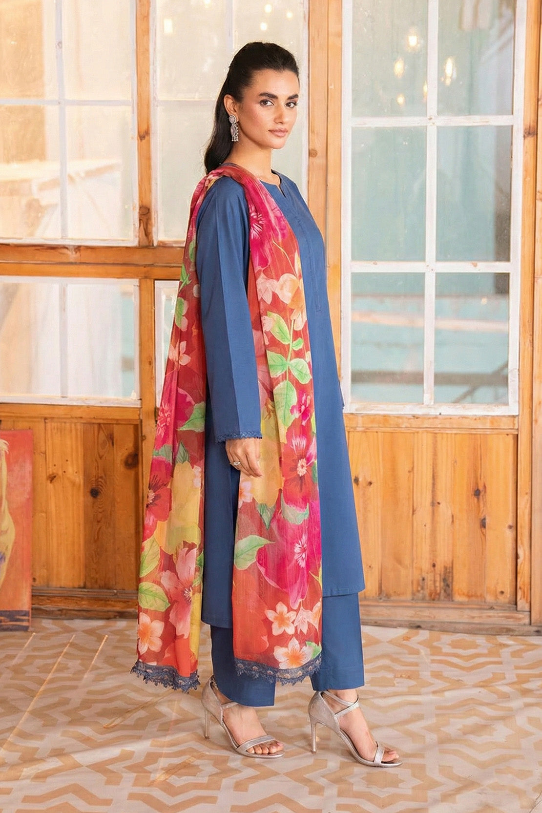 Printed - 1 Pc Chiffon Dupatta
