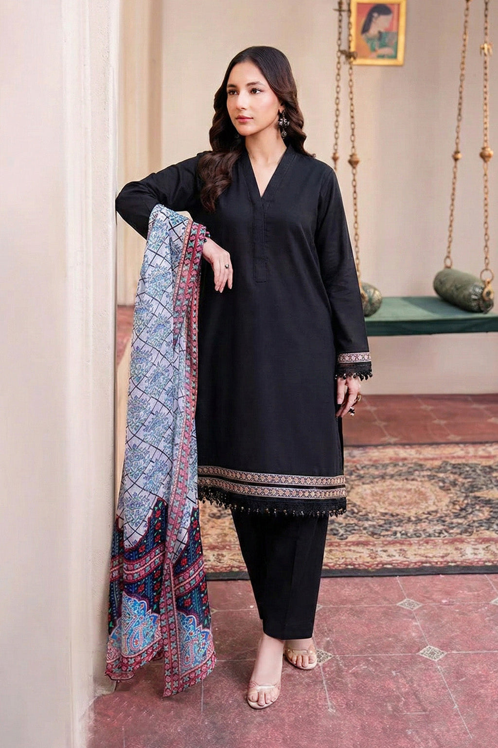 Printed - 1 Pc Chiffon Dupatta