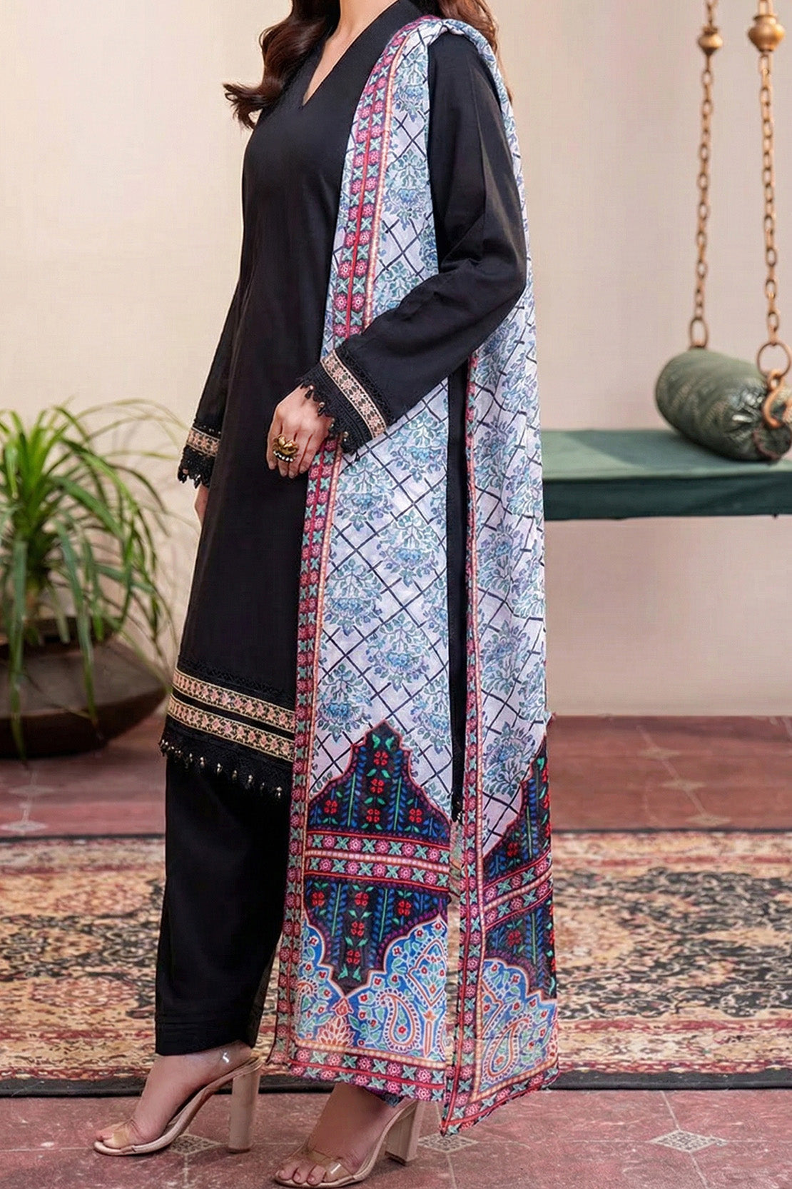 Printed - 1 Pc Chiffon Dupatta
