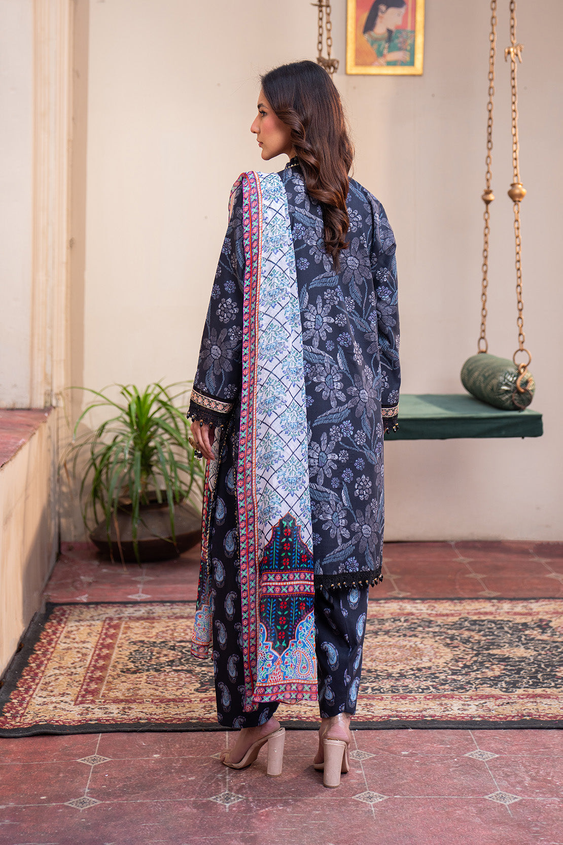 Printed - 3 Pc Lawn Suit (Chiffon Dupatta)