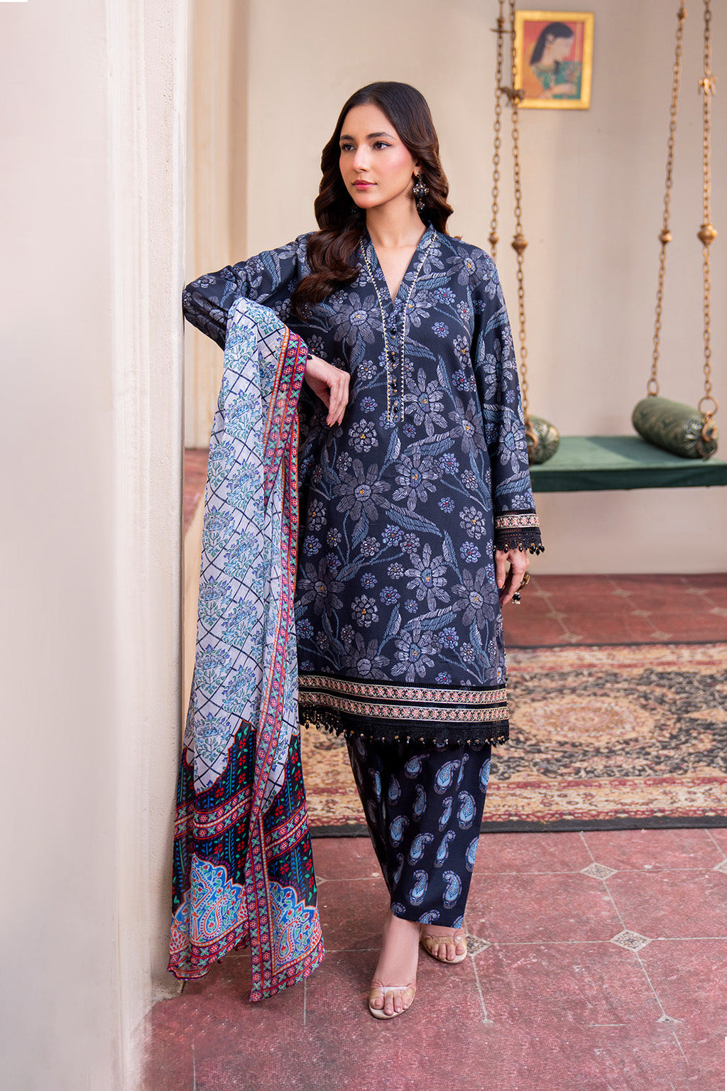 Printed - 3 Pc Lawn Suit (Chiffon Dupatta)