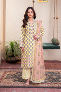 Embroidered - 3 Pc Lawn Suit (Organza Dupatta)