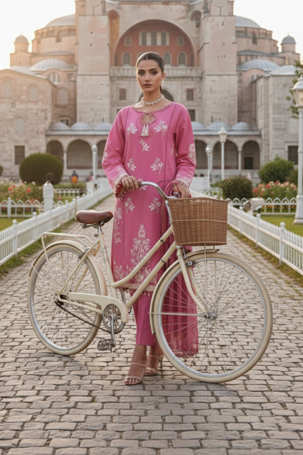 Embroidered - 3 Pc Lawn Suit (Dyed Yarn Dupatta)