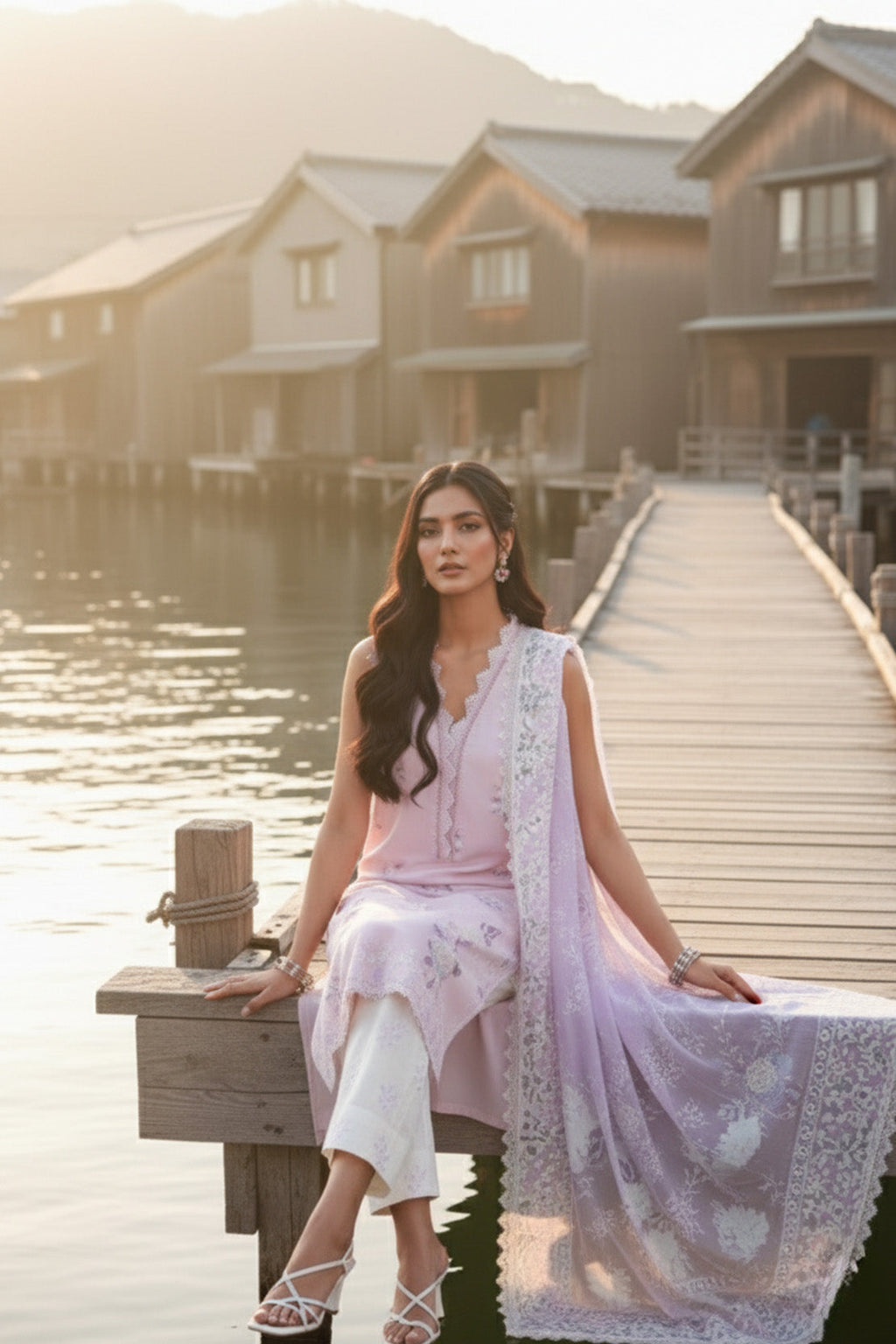 Embroidered - 3 Pc Lawn Suit (Lawn Dupatta)