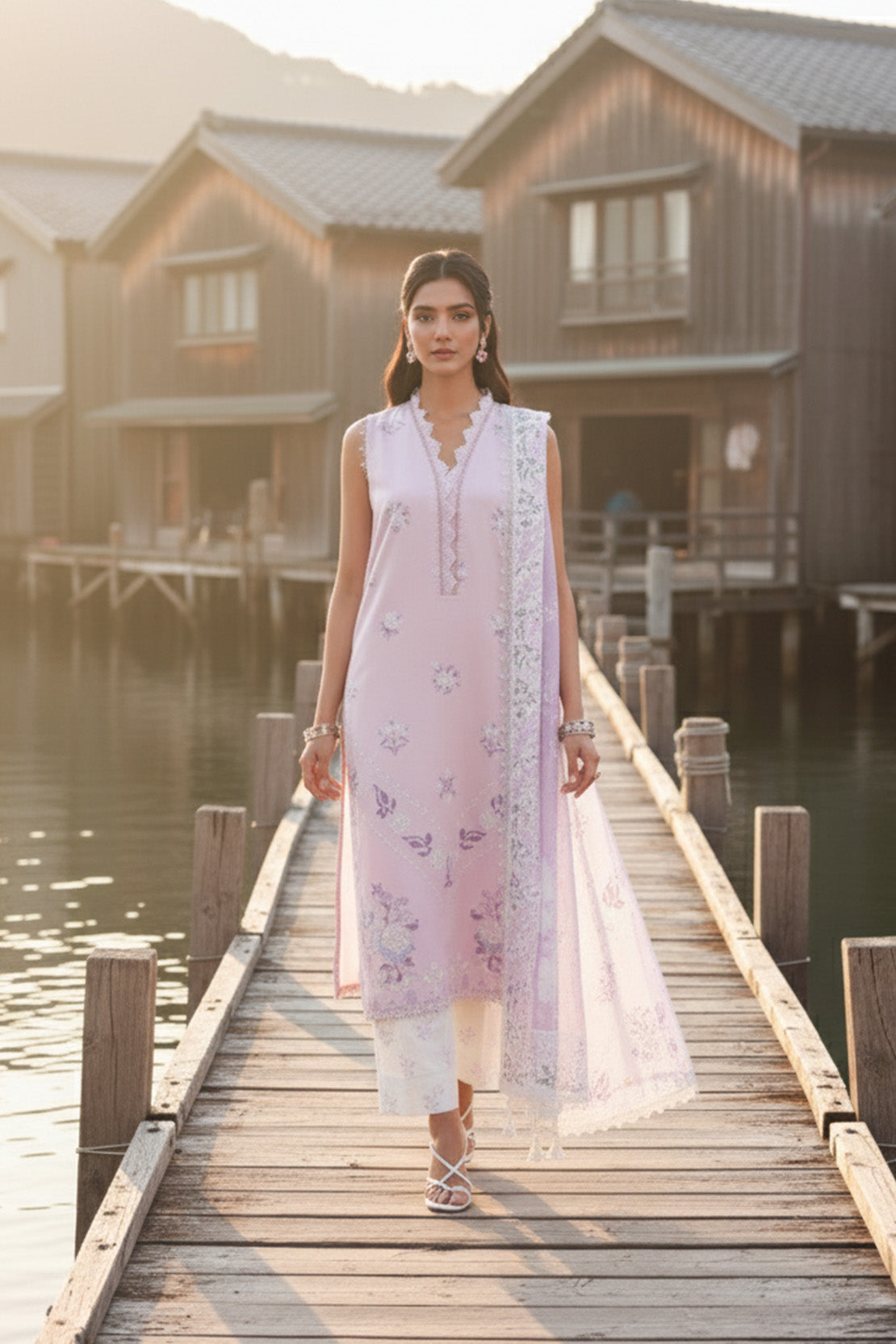Embroidered - 3 Pc Lawn Suit (Lawn Dupatta)