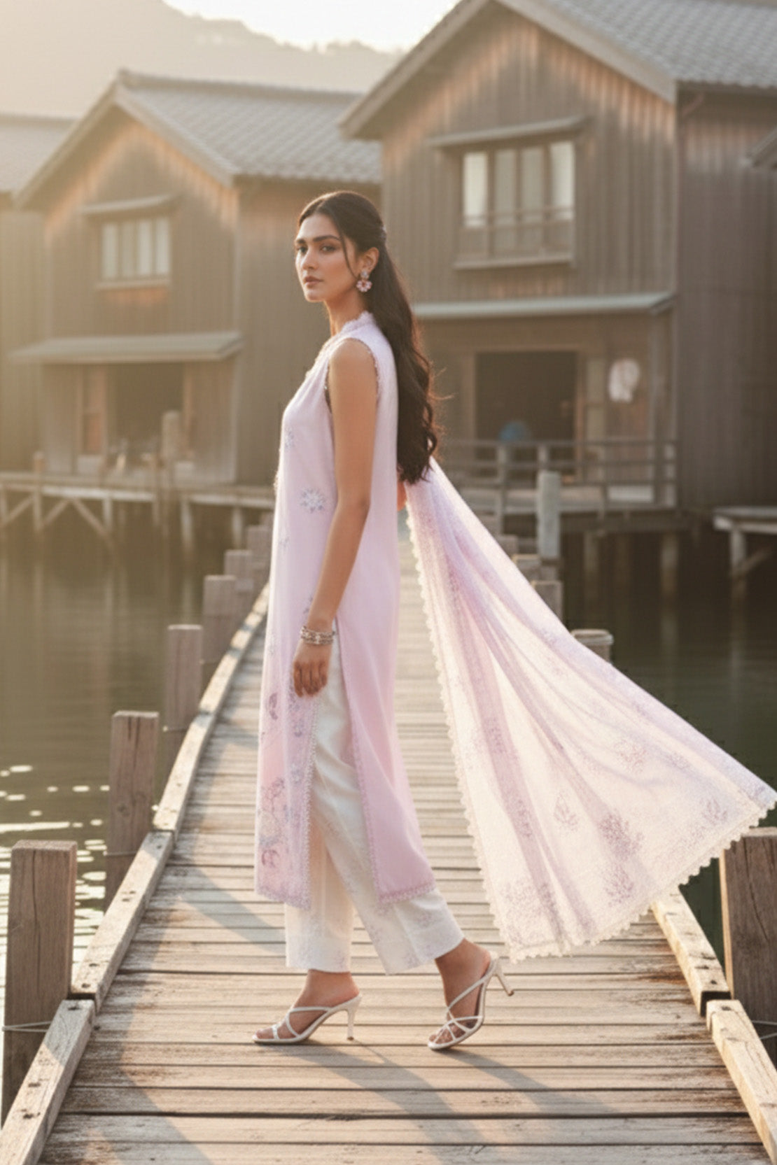 Embroidered - 3 Pc Lawn Suit (Lawn Dupatta)
