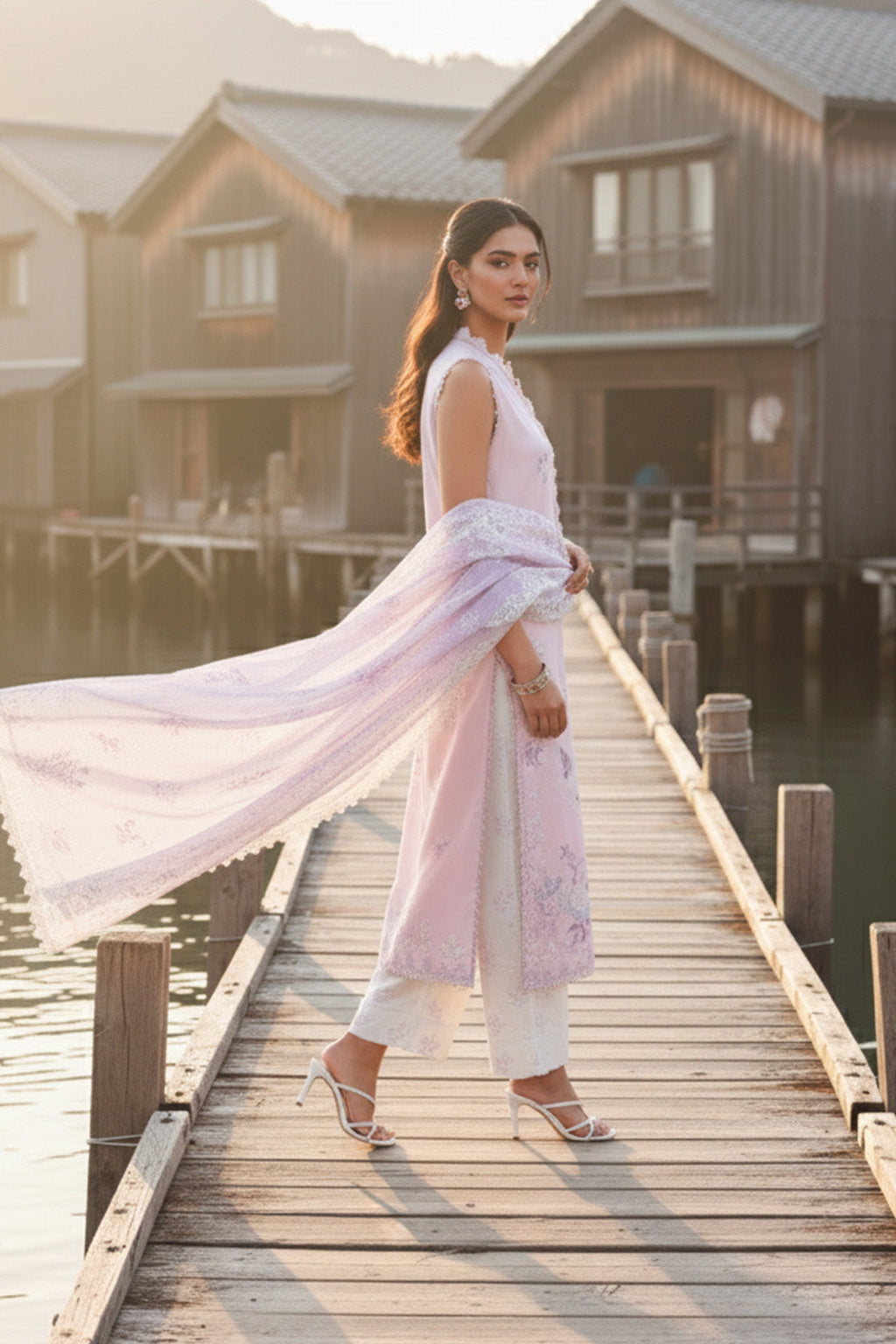 Embroidered - 3 Pc Lawn Suit (Lawn Dupatta)
