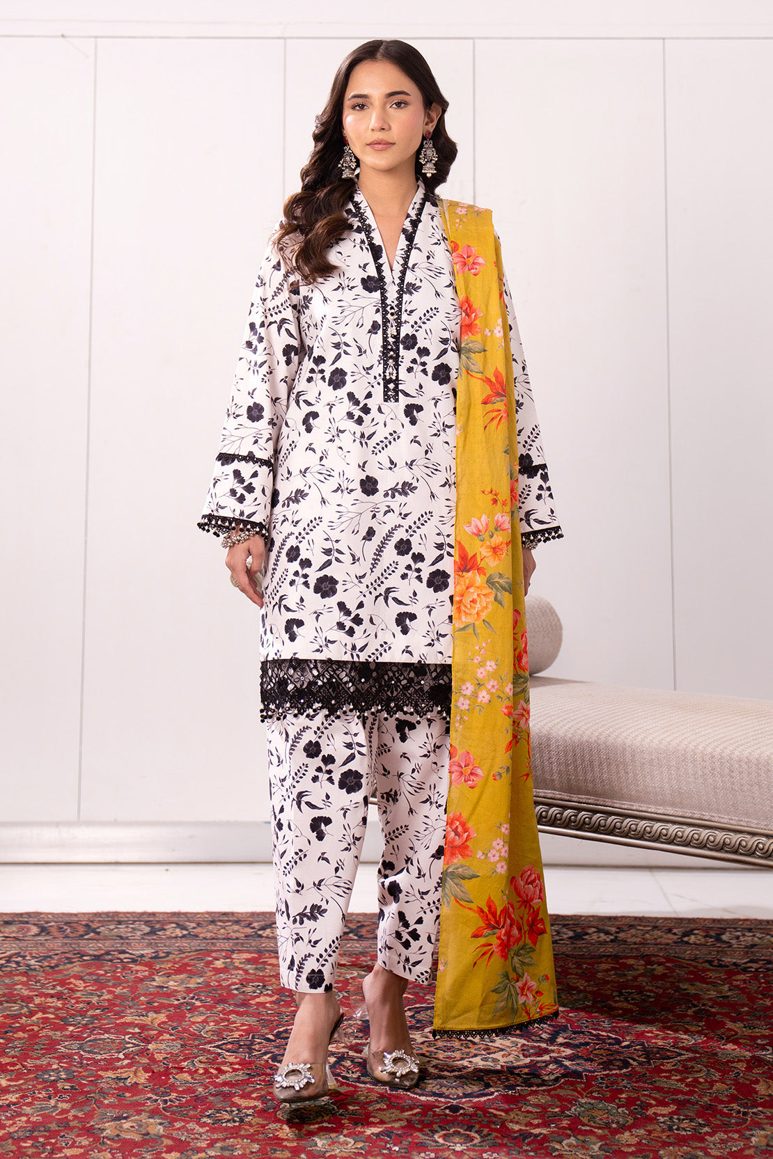 Printed - 3 Pc Lawn Suit (Lawn Dupatta)