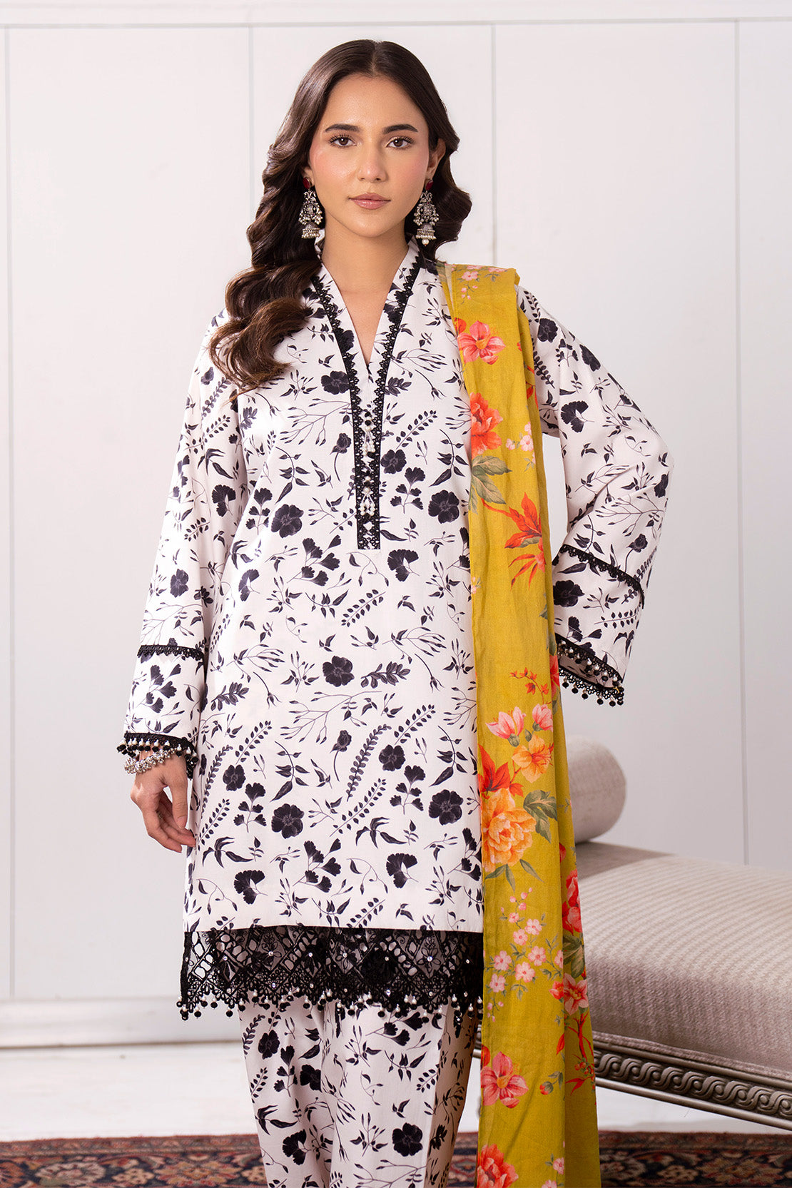 Printed - 3 Pc Lawn Suit (Lawn Dupatta)