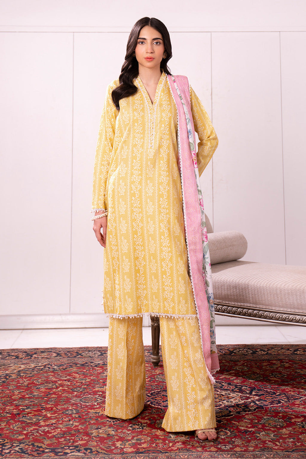 Printed - 3 Pc Lawn Suit (Lawn Dupatta)