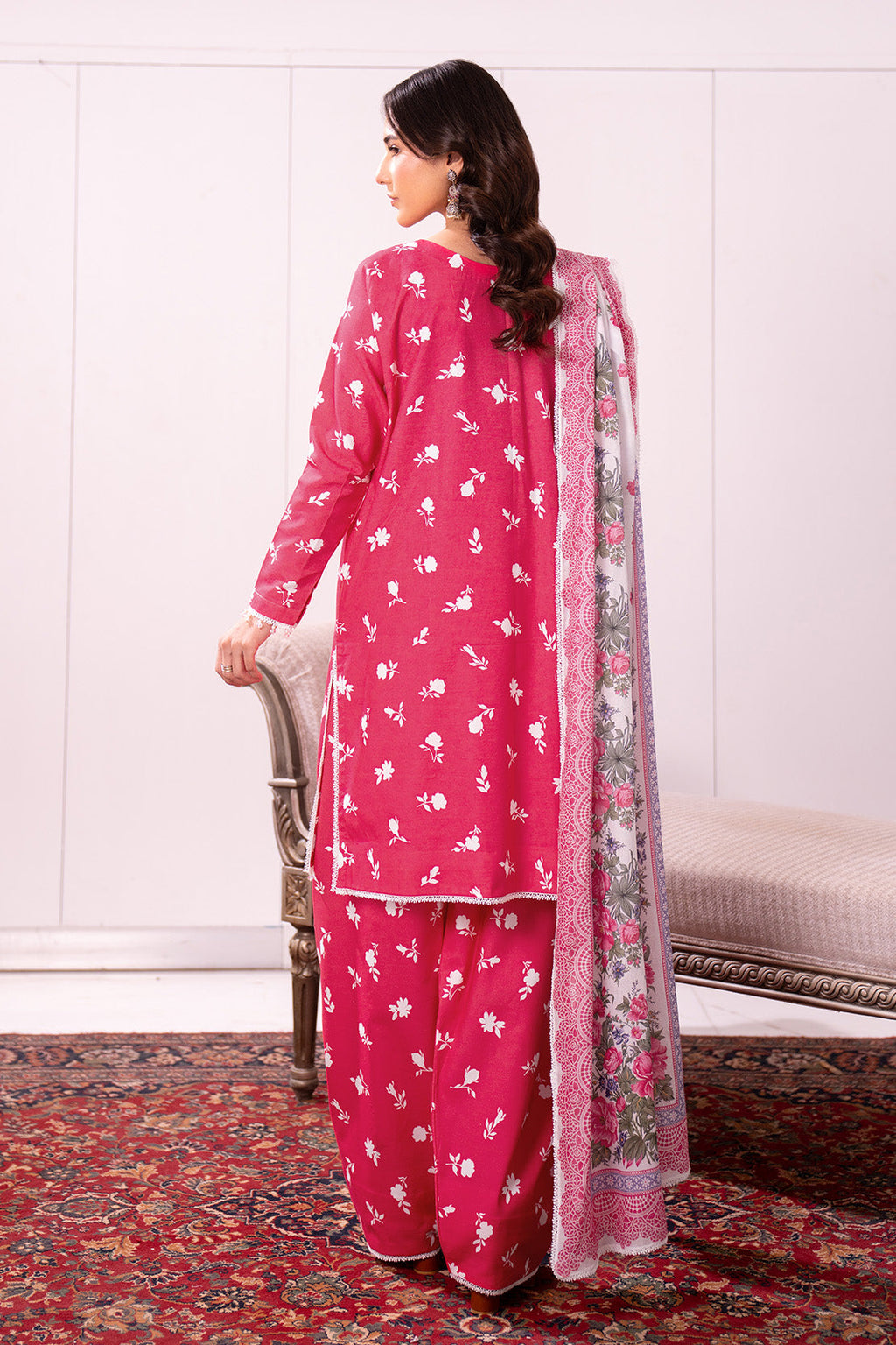 Printed - 3 Pc Lawn Suit (Lawn Dupatta)