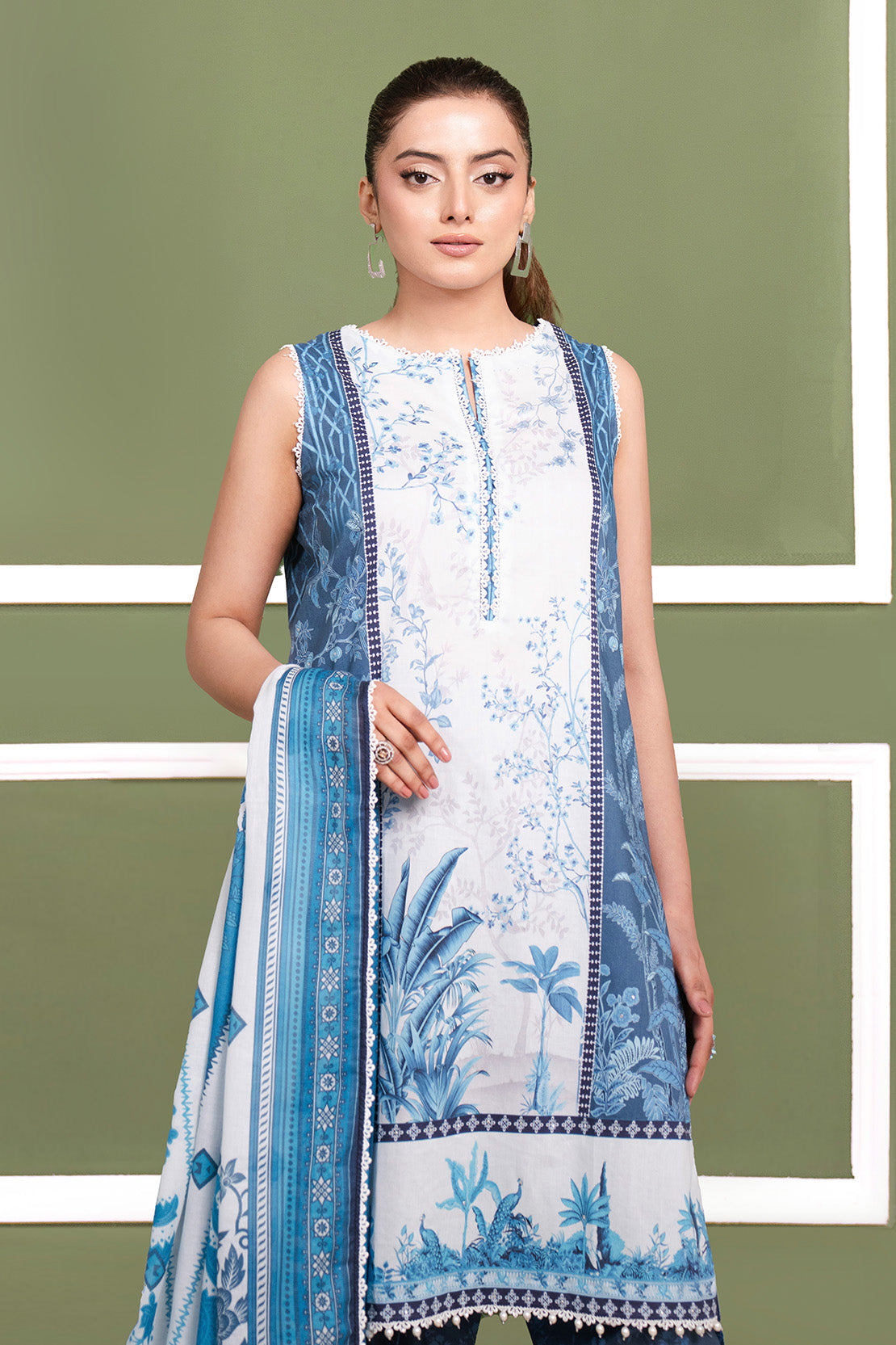 Printed - 3 Pc Cambric Suit