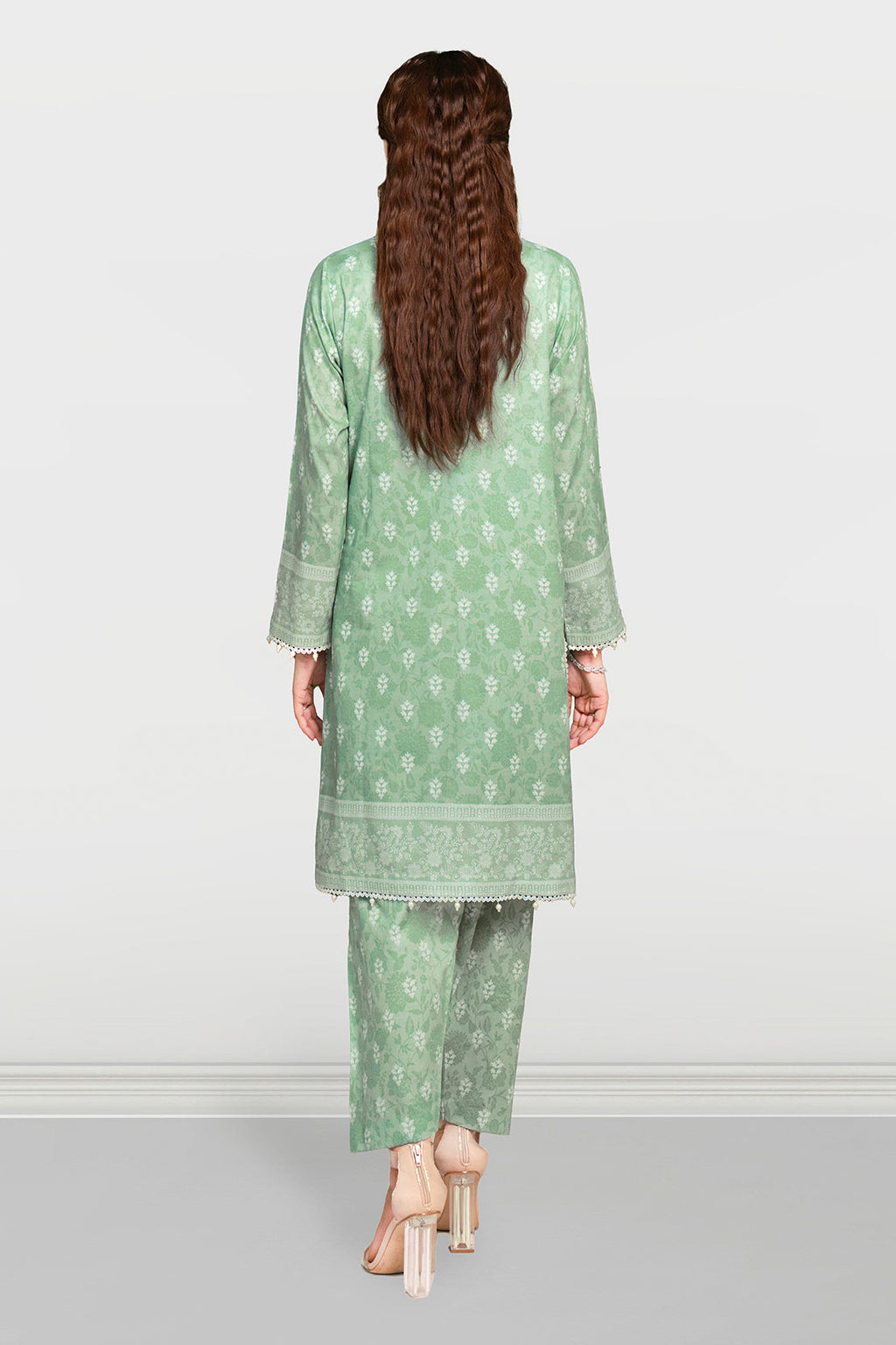 Printed - 2 Pc Cotton Viscose Suit