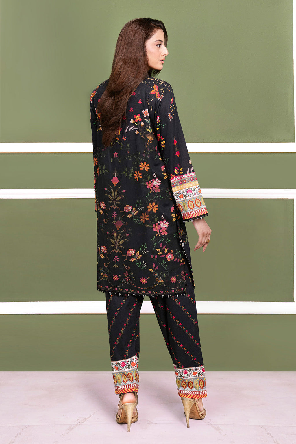 Printed - 2 Pc Cotton Viscose Suit
