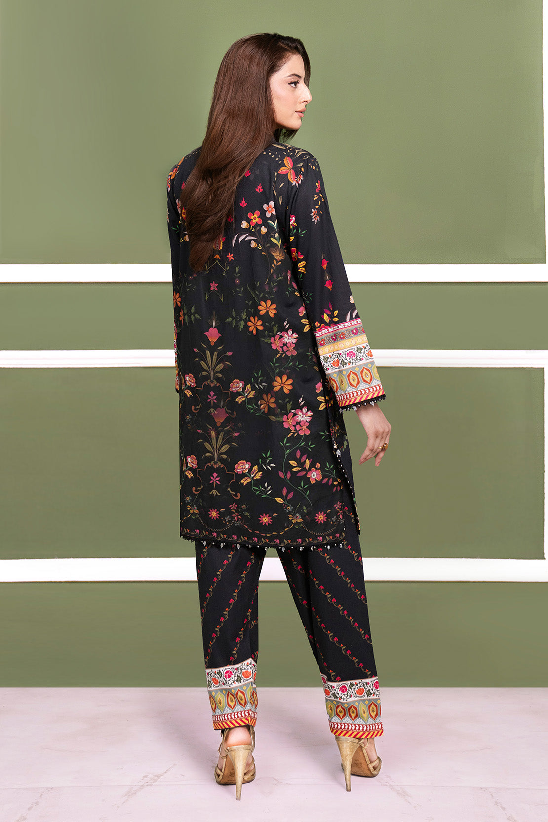 Printed - 2 Pc Cotton Viscose Suit