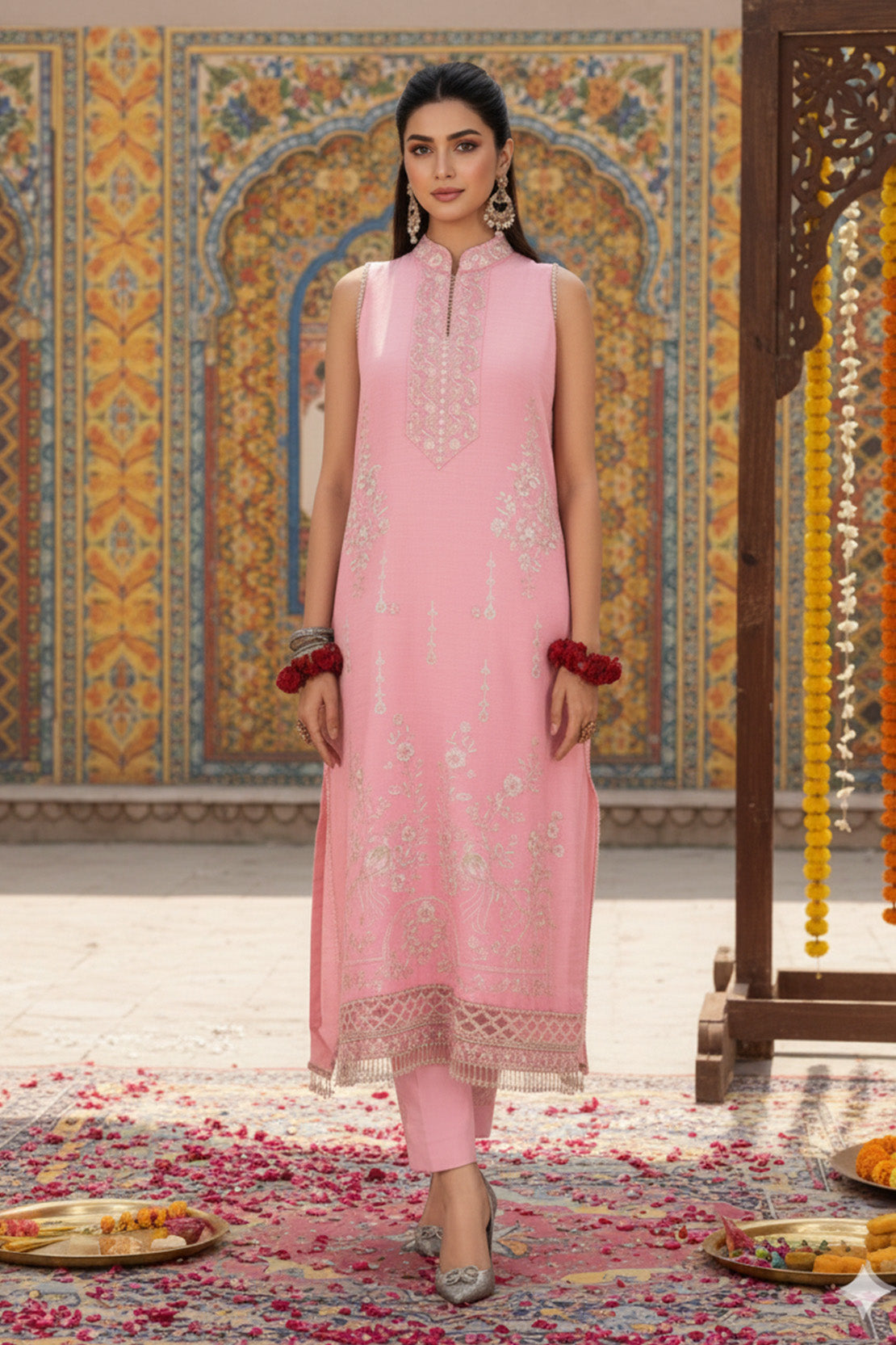2PC Wedding Unstitched (Raw Silk)